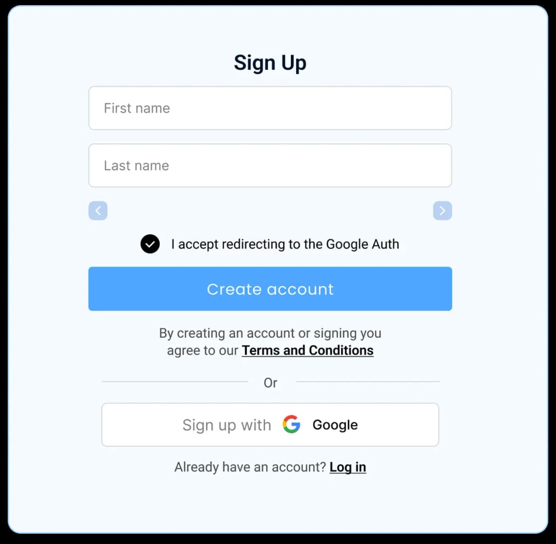Sign Up